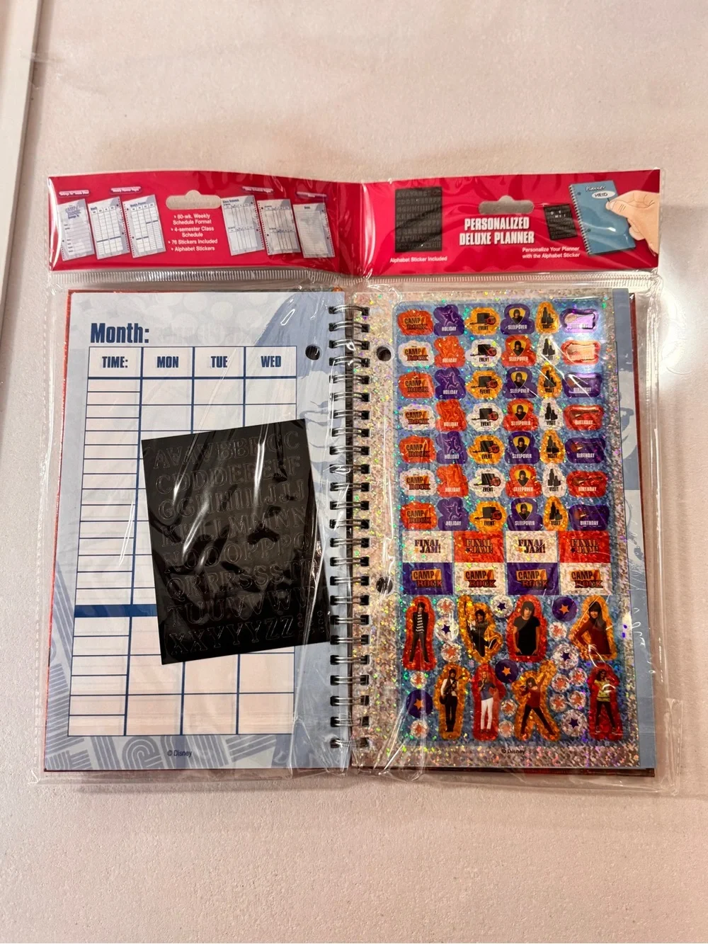 Disney Camp Rock Deluxe Planner - Demi Lovato Joe   Jonas
